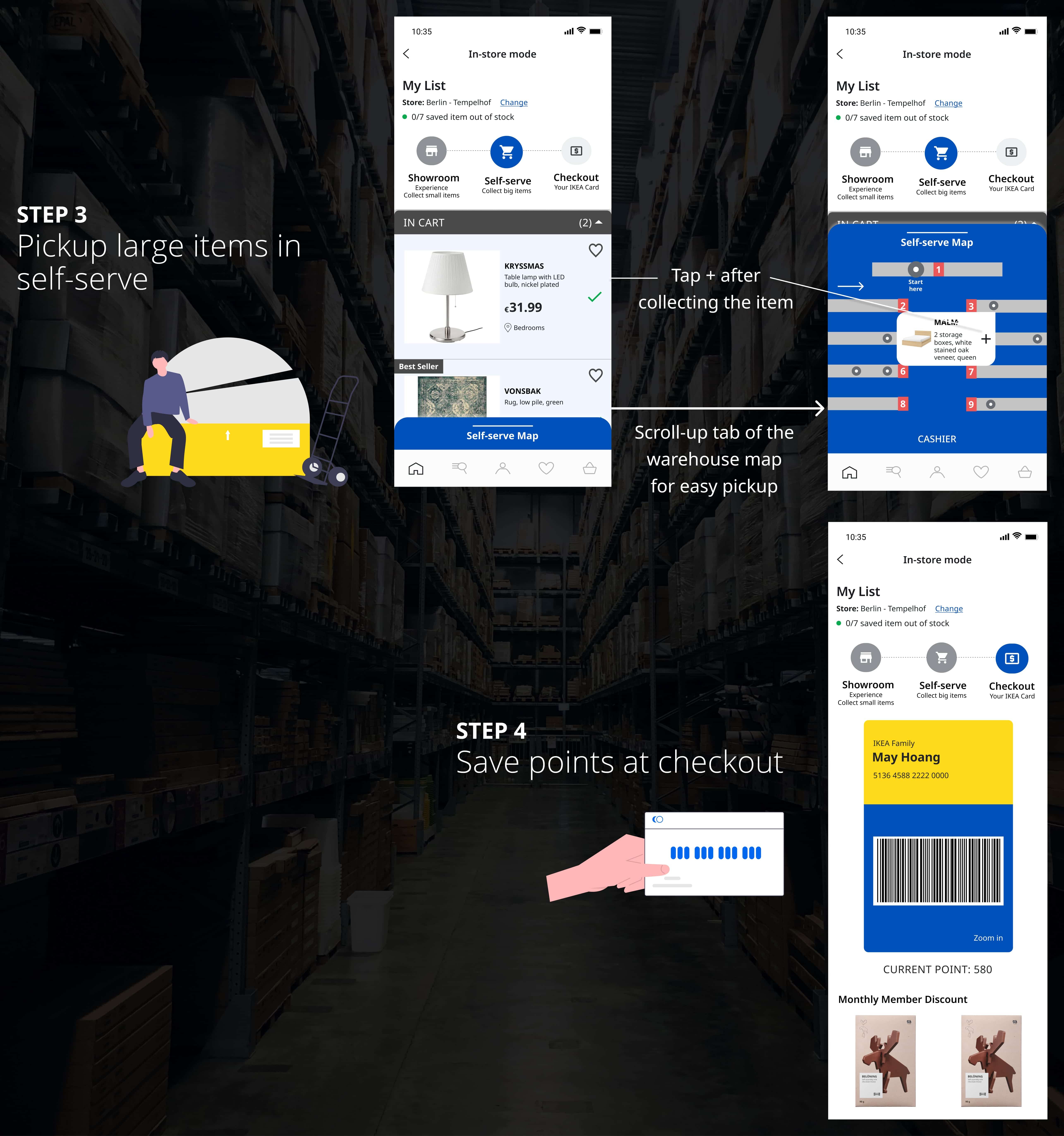 Step 3 - Pickup and Checkout
